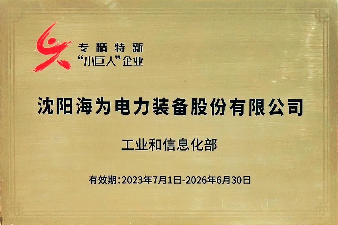 国家级专精特新”小巨人“企业